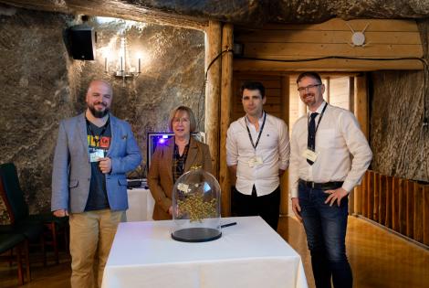 Photo no. 37 (40)
                                                         The 5th International Conference on Functional Molecular Materials FUNMAT2023 - Special Session at the 'Wieliczka' Salt Mine (3rd day). Photo by Mateusz Reczyński.
                            